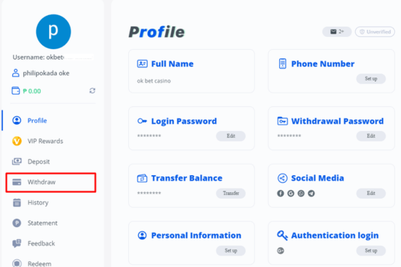 okbet withdraw